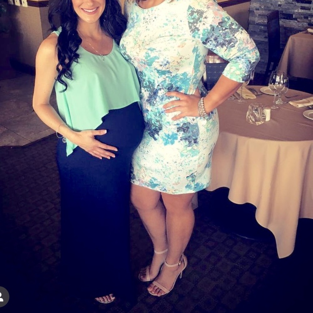Mini Blue Floral Dress